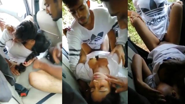 Punjabi Sexy Girl in Group Fucks – Painful in Car